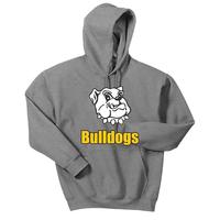 Adult Unisex - Bulldogs Pullover Hooded Sweatshirt - Sport Grey