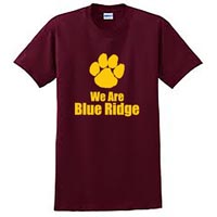 Adult Unisex - Paw Print T-shirt - Maroon