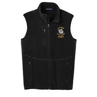 STAFF - Men's Full-Zip Fleece Vest - Black