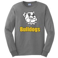 Adult Unisex - Bulldogs Long Sleeve T-Shirt - Sport Grey