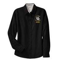 STAFF - Ladies Long Sleeve Easy Care Dress Shirt - Black