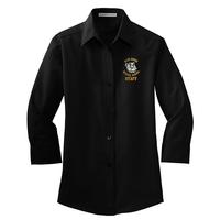 STAFF - Ladies 3/4-Sleeve Easy Care Shirt - Black