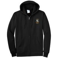 STAFF - Unisex Full-Zip Hooded Sweatshirt - Black