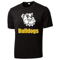 Adult Unisex - Bulldogs Performance T-Shirt - Black